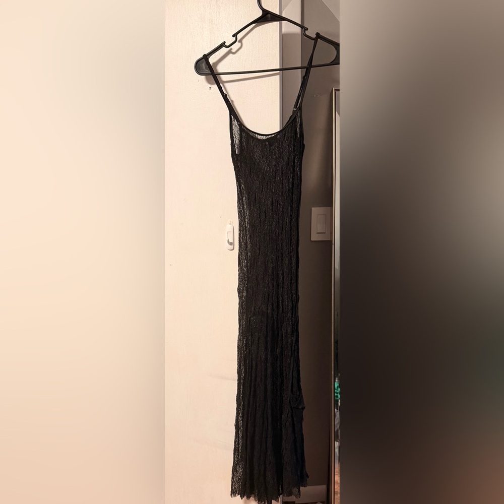Black see thru dress